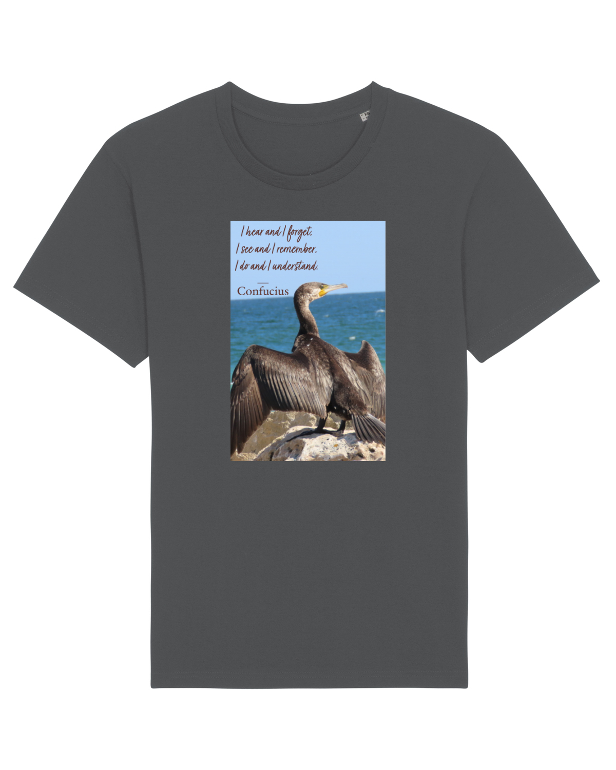 Tricou mânecă scurtă Unisex Rocker Anthracite