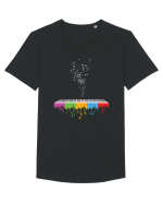 Music colors Tricou mânecă scurtă guler larg Bărbat Skater