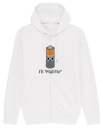 Fii pozitiv Hanorac cu fermoar Unisex Connector