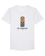 Fii pozitiv Tricou mânecă scurtă guler larg Bărbat Skater