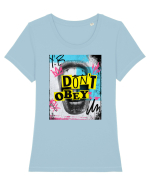 Don't obey Tricou mânecă scurtă guler larg fitted Damă Expresser