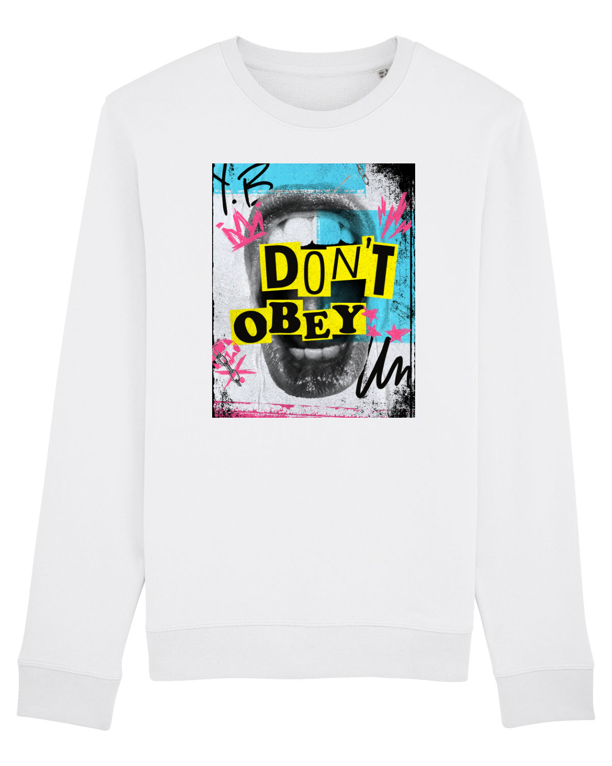 Bluză mânecă lungă Unisex Rise White
