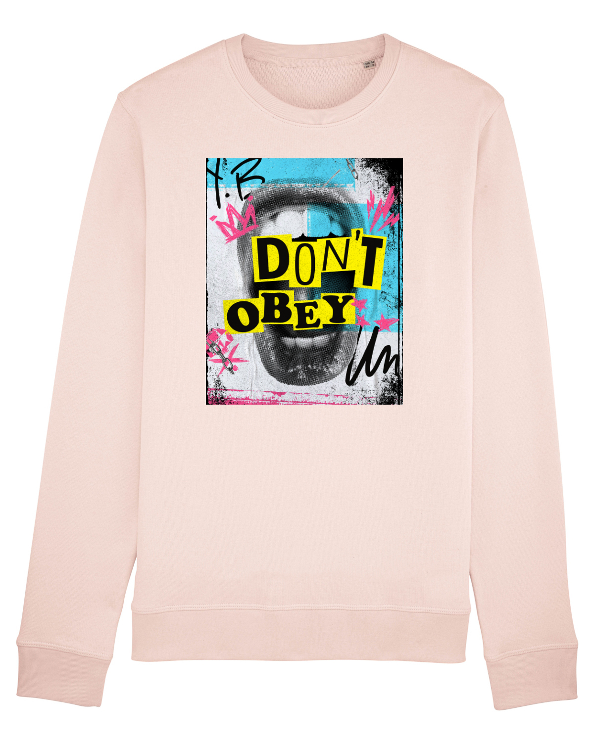 Bluză mânecă lungă Unisex Rise Candy Pink