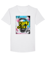 Don't obey Tricou mânecă scurtă guler larg Bărbat Skater