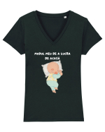 MODUL MEU DE A LUCRA DE ACASĂ Tricou mânecă scurtă guler V Damă Evoker