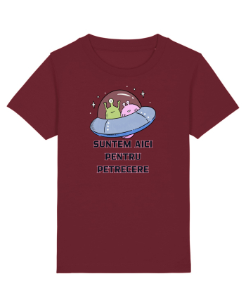 SUNTEM AICI PENTRU PETRECERE Burgundy
