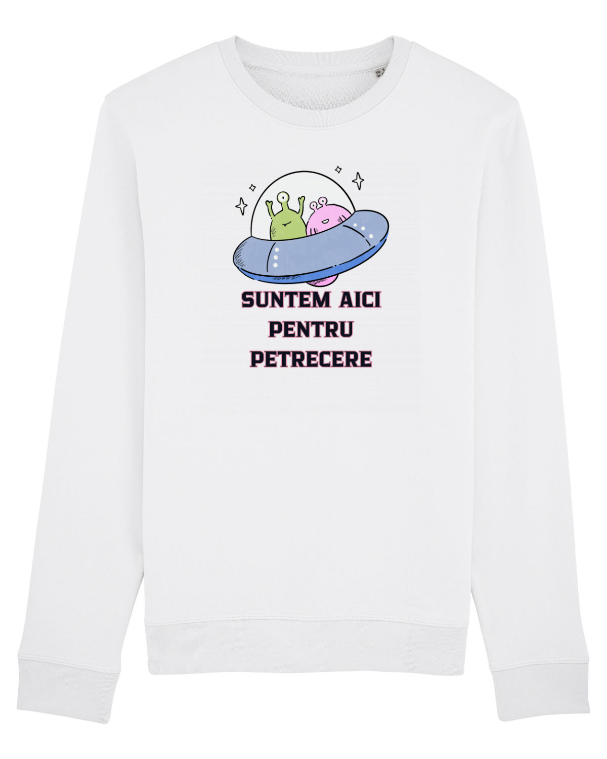 Bluză mânecă lungă Unisex Rise White