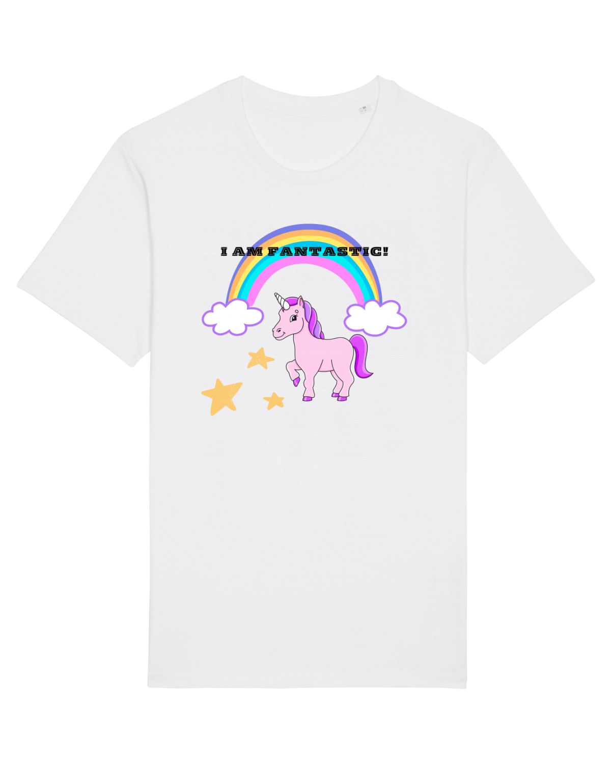 Tricou mânecă scurtă Unisex Rocker White