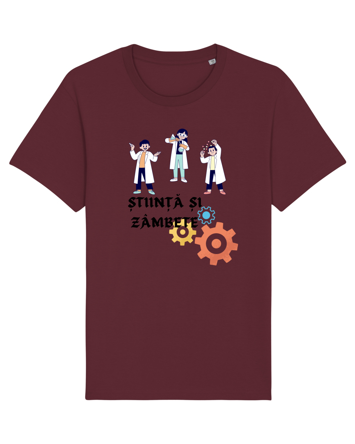 Tricou mânecă scurtă Unisex Rocker Burgundy