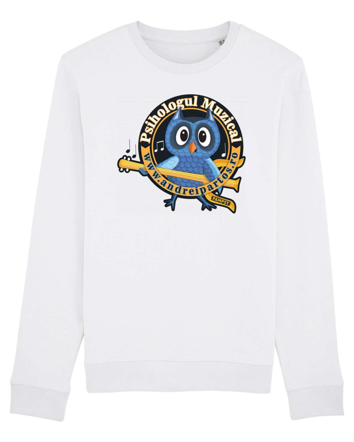 Bluză mânecă lungă Unisex Rise White