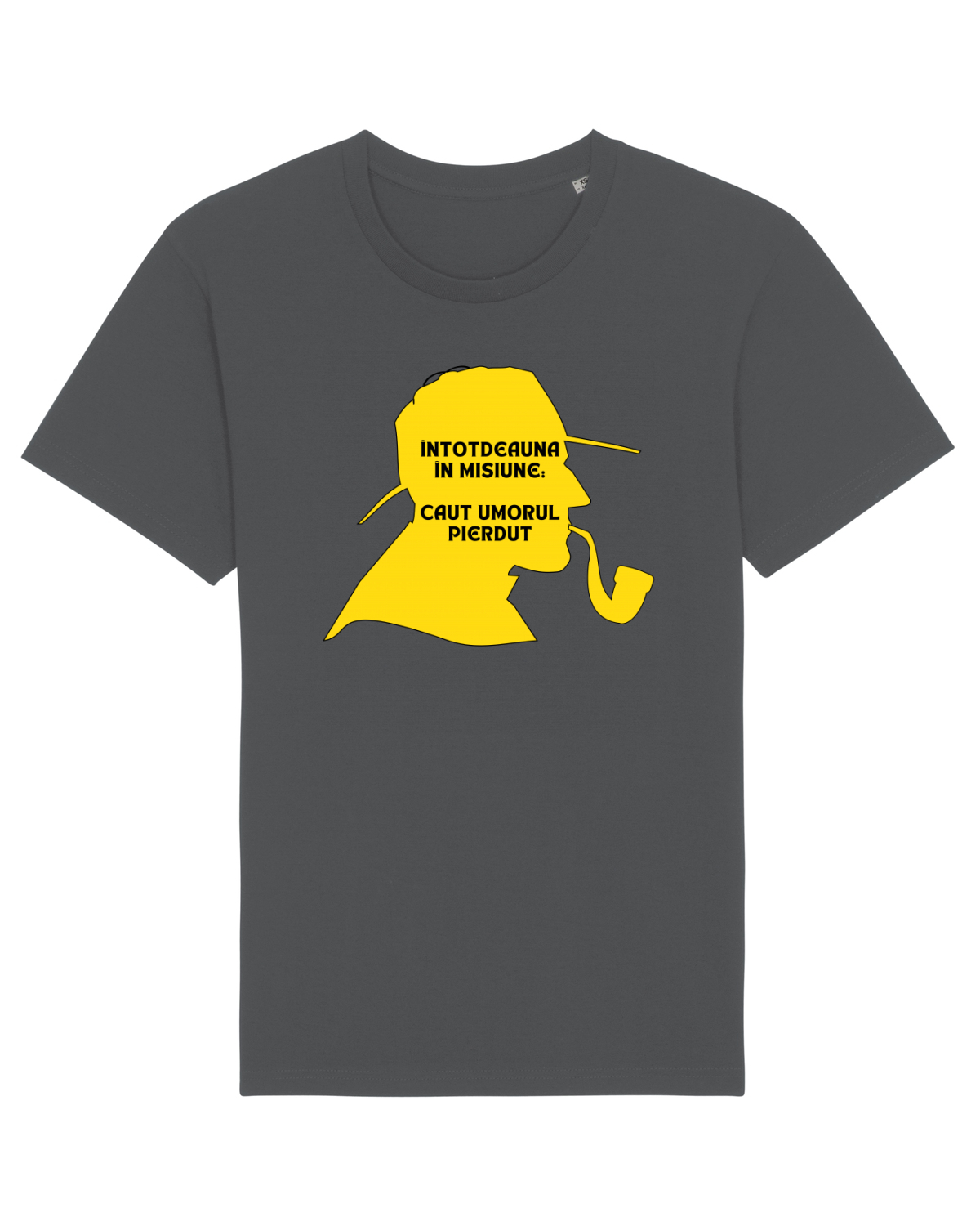 Tricou mânecă scurtă Unisex Rocker Anthracite