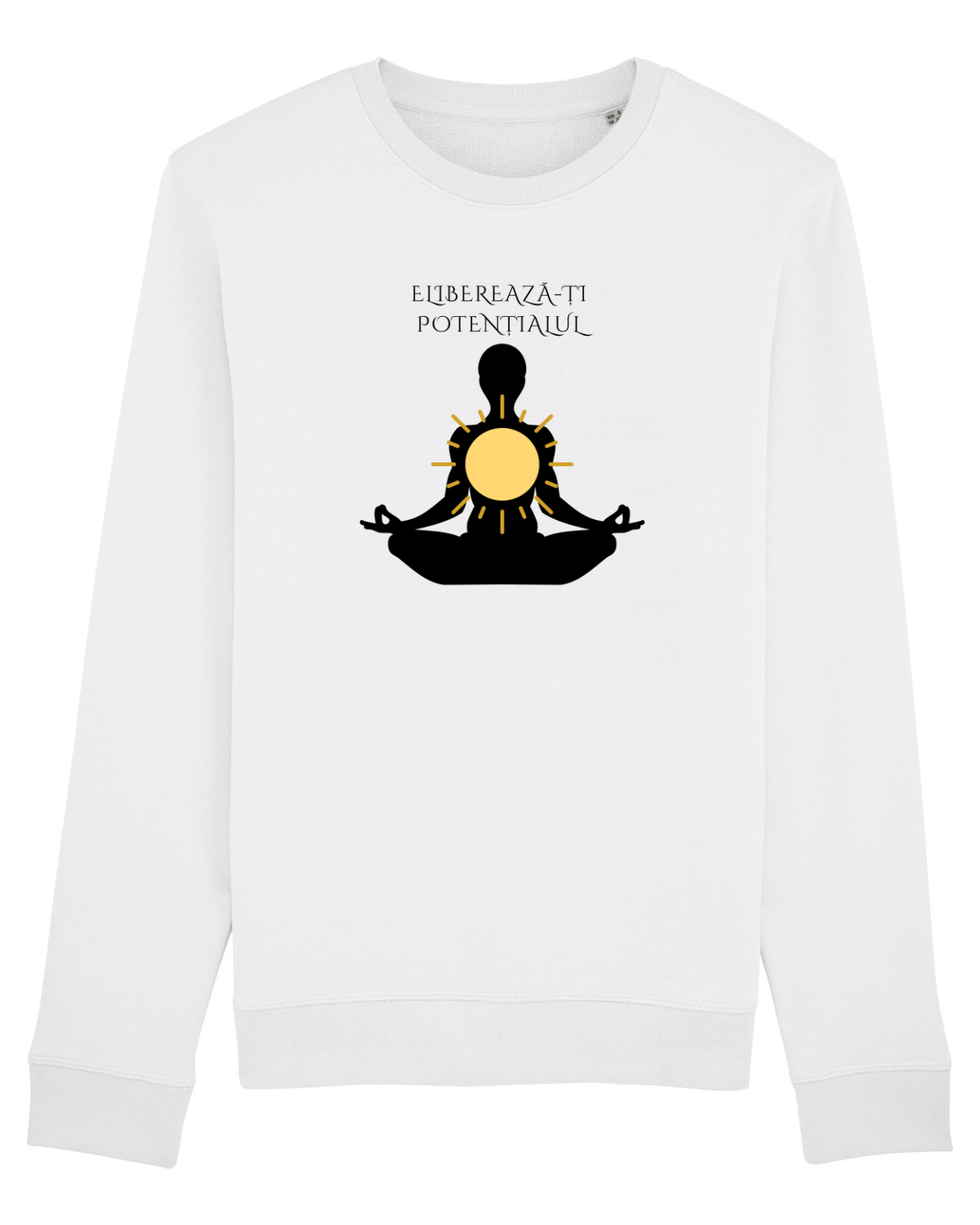 Bluză mânecă lungă Unisex Rise White
