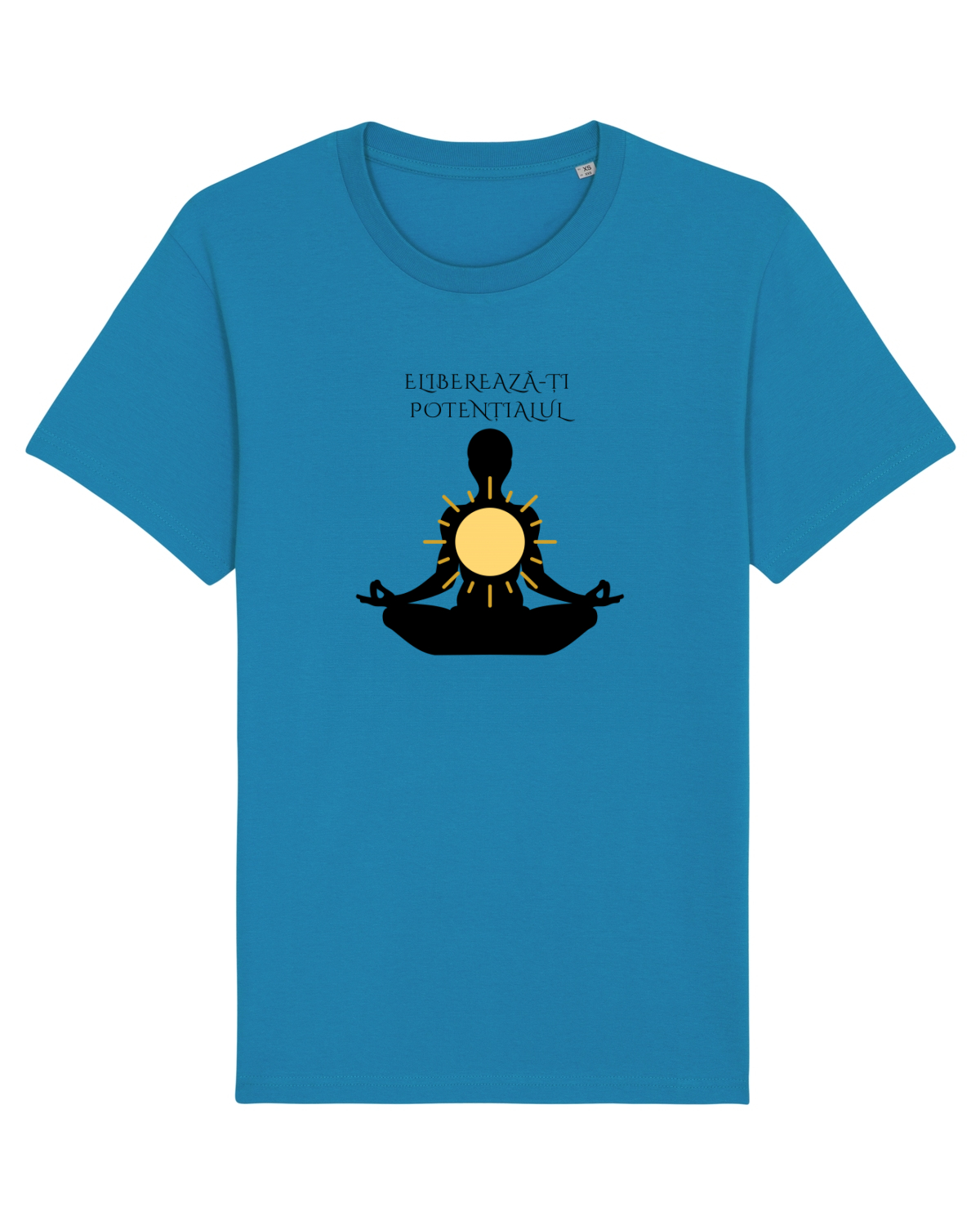 Tricou mânecă scurtă Unisex Rocker Azur