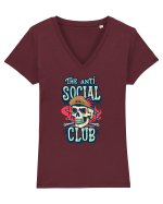 antisocialclub Tricou mânecă scurtă guler V Damă Evoker
