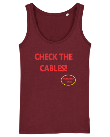 Check the cables Burgundy
