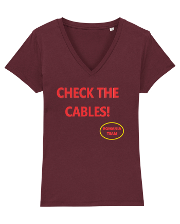 Check the cables Burgundy