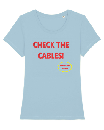 Check the cables Sky Blue