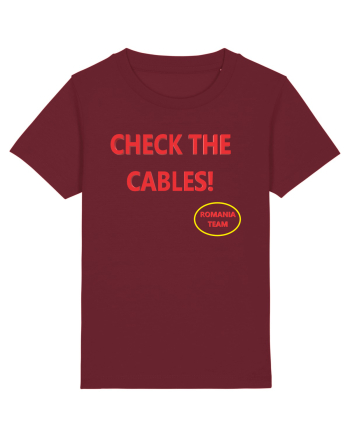 Check the cables Burgundy