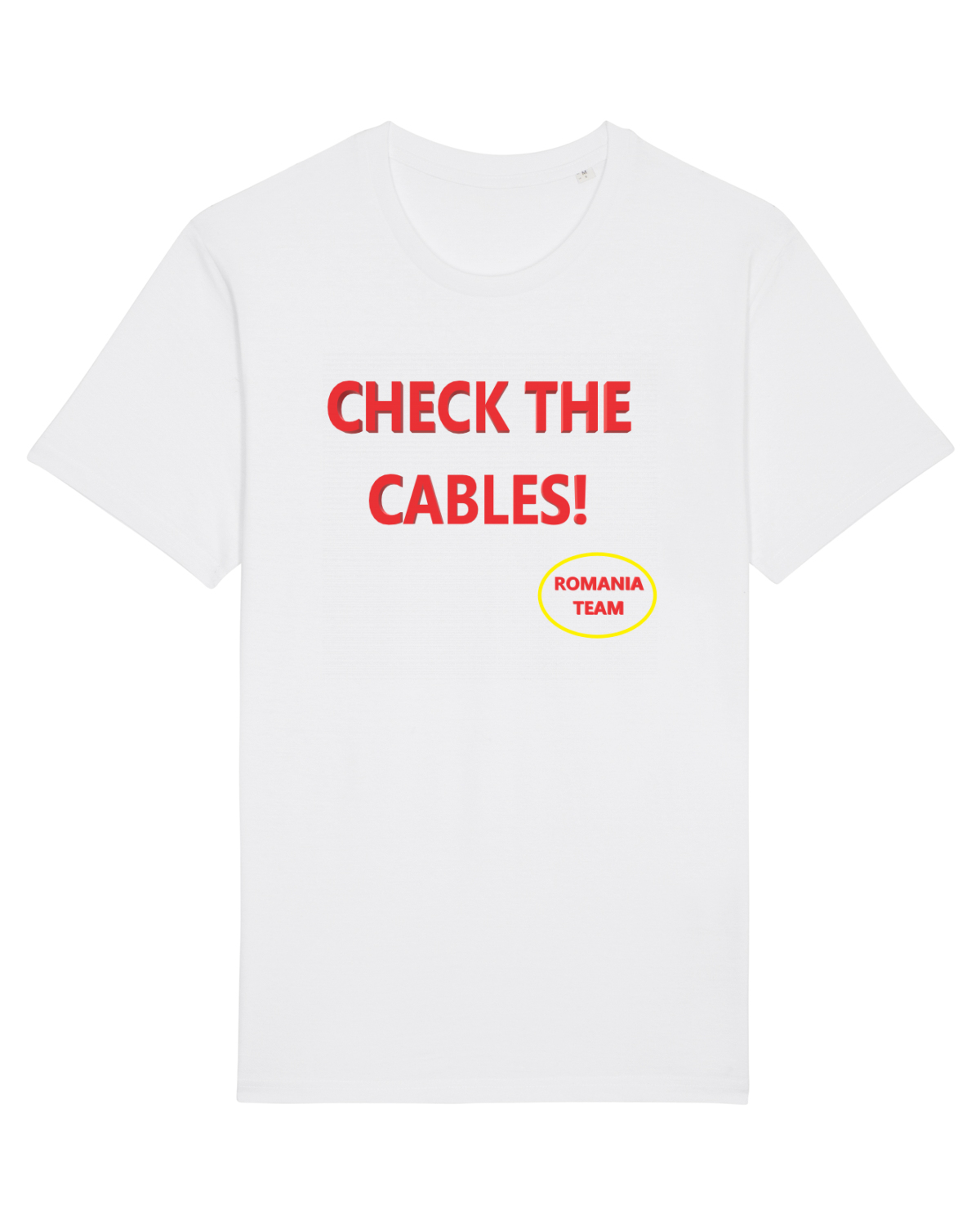 Tricou mânecă scurtă Unisex Rocker White
