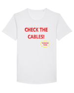 Check the cables Tricou mânecă scurtă guler larg Bărbat Skater