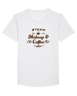 Team Makeup and Coffee Tricou mânecă scurtă guler larg Bărbat Skater