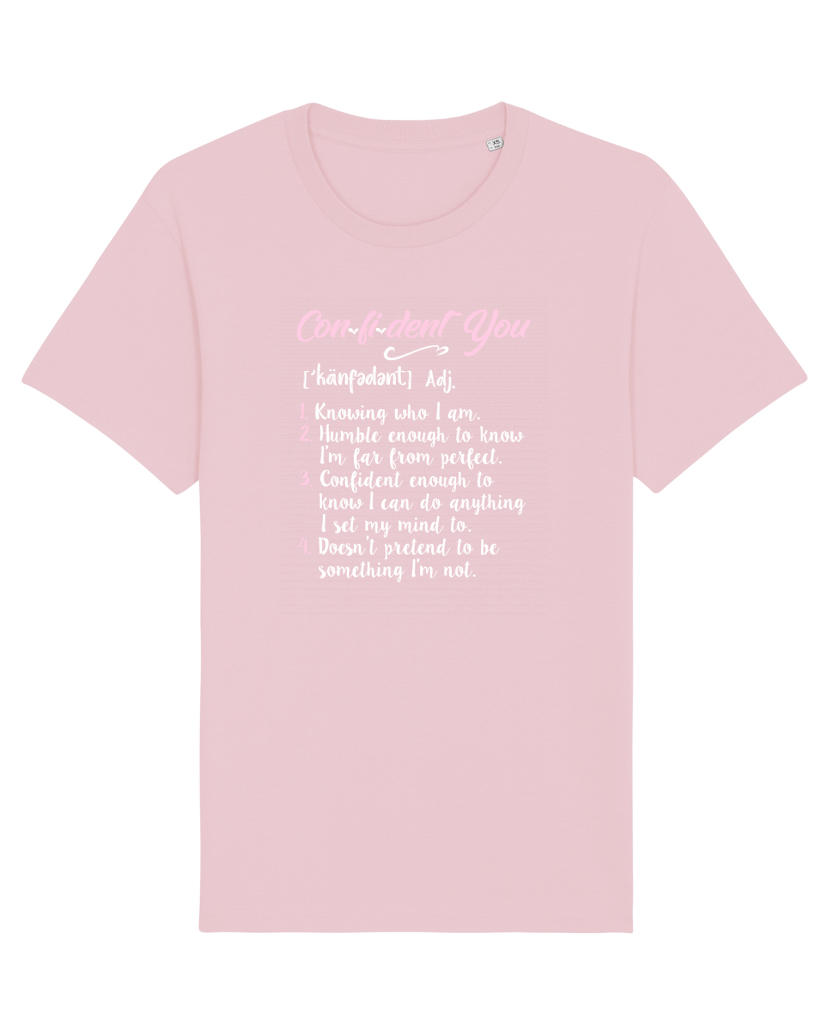 Tricou mânecă scurtă Unisex Rocker Cotton Pink