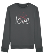 Love Paws Bluză mânecă lungă Unisex Rise