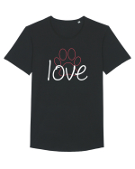 Love Paws Tricou mânecă scurtă guler larg Bărbat Skater