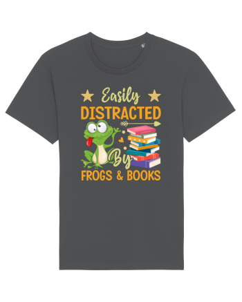 Easily Distracted By Frogs & Books Anthracite