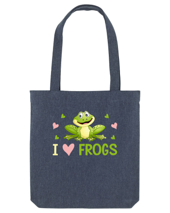 I Love Frogs Midnight Blue