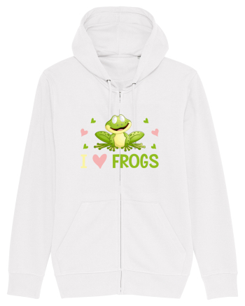 I Love Frogs White