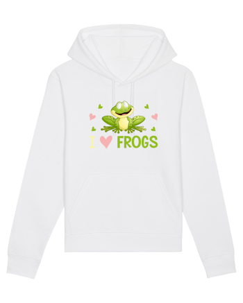 I Love Frogs White