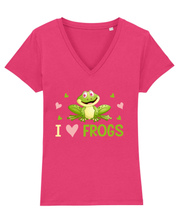 I Love Frogs Raspberry