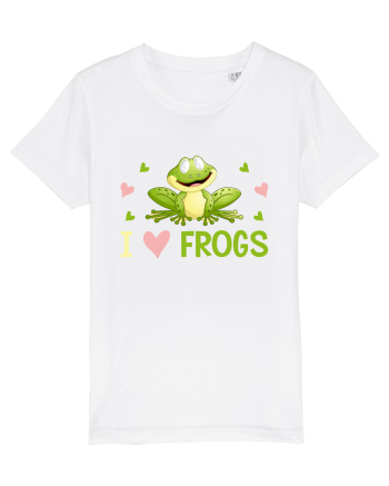 I Love Frogs White