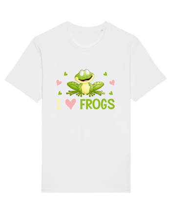 I Love Frogs White