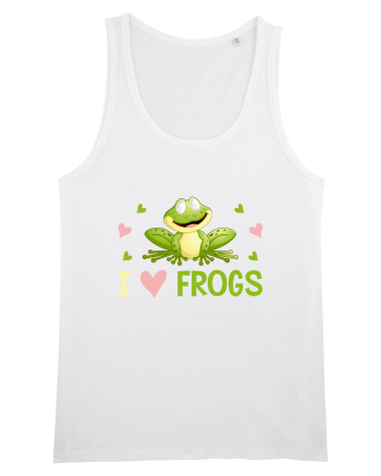 I Love Frogs White
