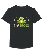 I Love Frogs Tricou mânecă scurtă guler larg Bărbat Skater
