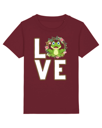LOVE Frog Burgundy