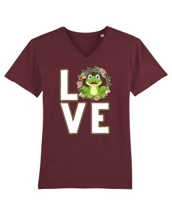 LOVE Frog Burgundy