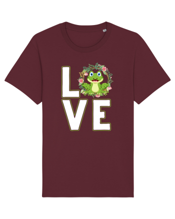 LOVE Frog Burgundy