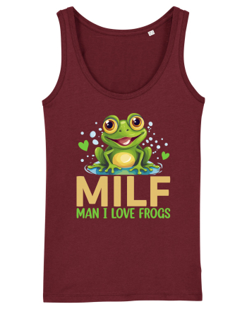 MILF Man I Love Frogs Burgundy