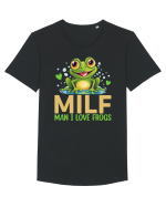 MILF Man I Love Frogs Tricou mânecă scurtă guler larg Bărbat Skater