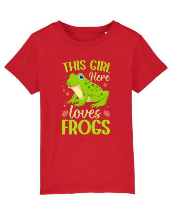 This Girl Here Loves Frogs Red