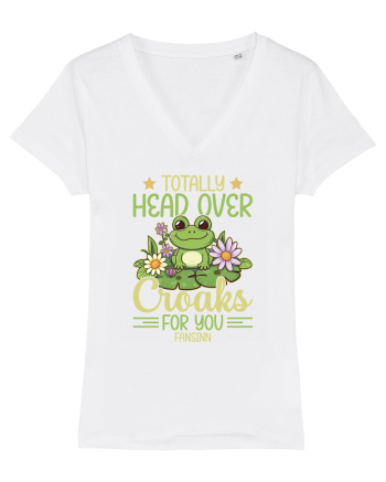 Totally Head Over Croaks For You Fansinn White