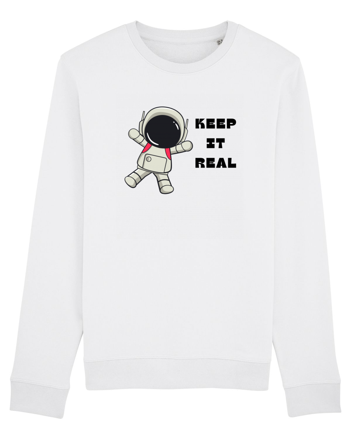 Bluză mânecă lungă Unisex Rise White