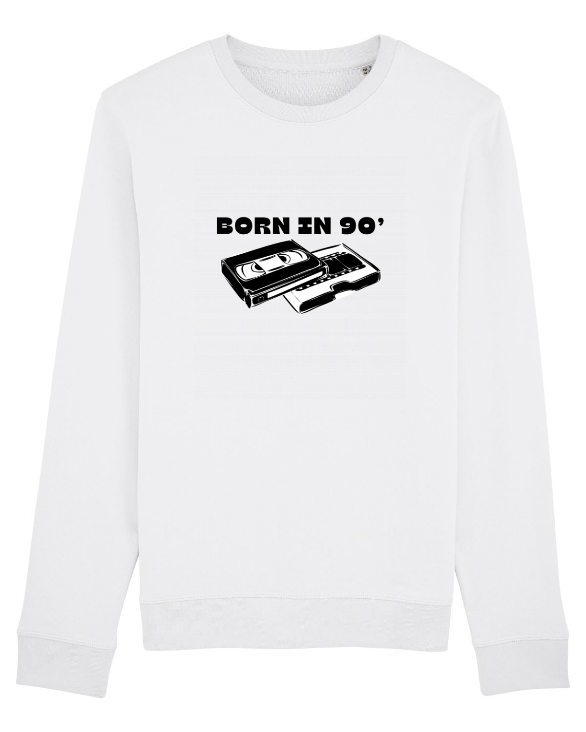 Bluză mânecă lungă Unisex Rise White