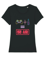 ON AIR Tricou mânecă scurtă guler larg fitted Damă Expresser