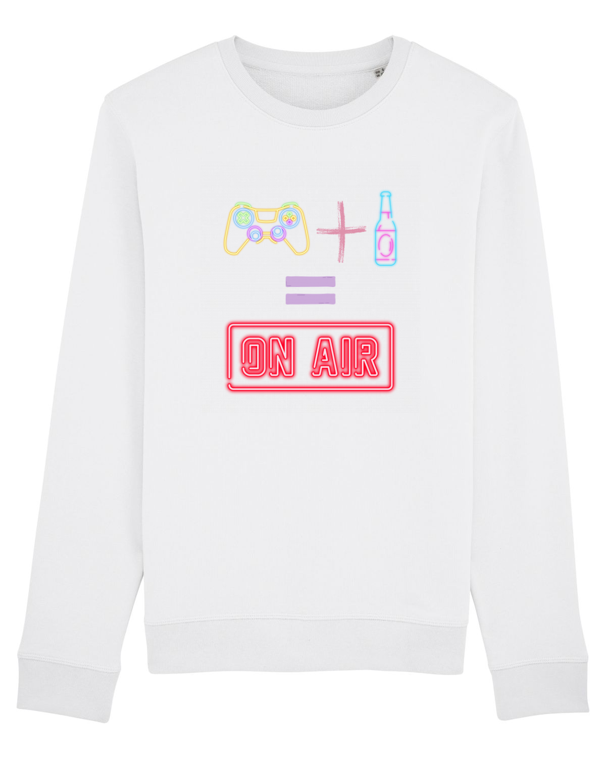 Bluză mânecă lungă Unisex Rise White
