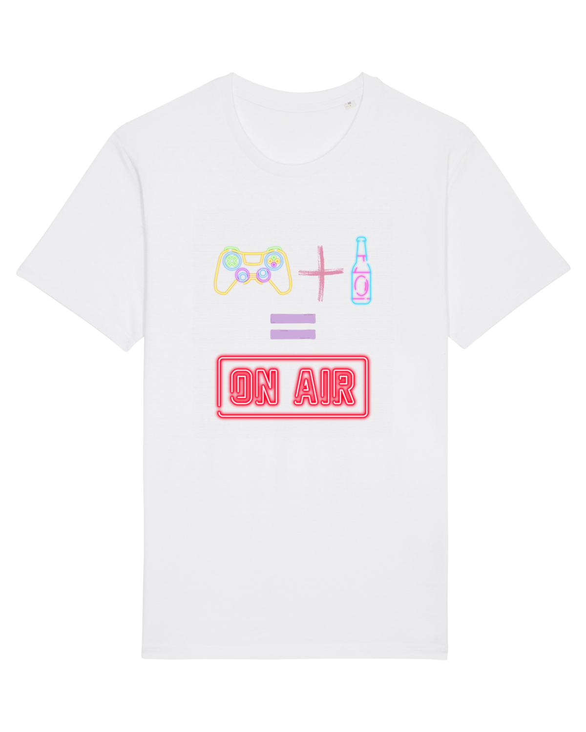 Tricou mânecă scurtă Unisex Rocker White