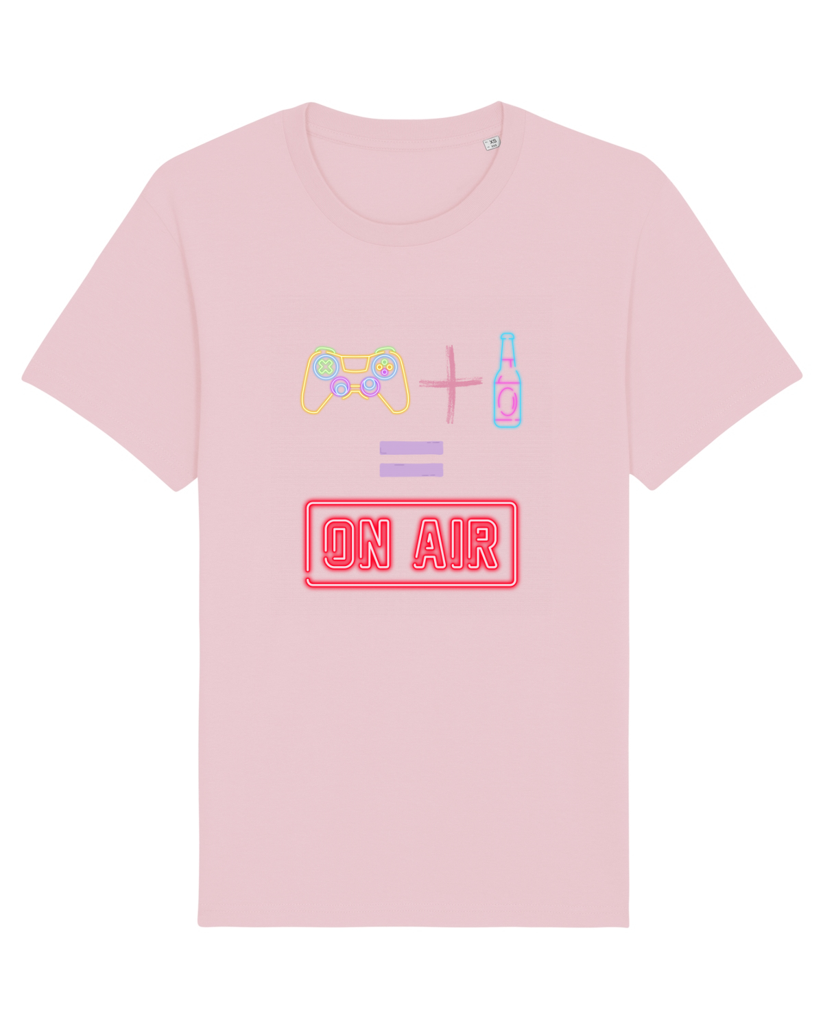 Tricou mânecă scurtă Unisex Rocker Cotton Pink